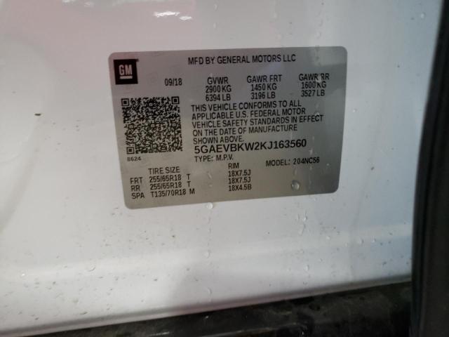 2019 BUICK ENCLAVE PR - 5GAEVBKW2KJ163560