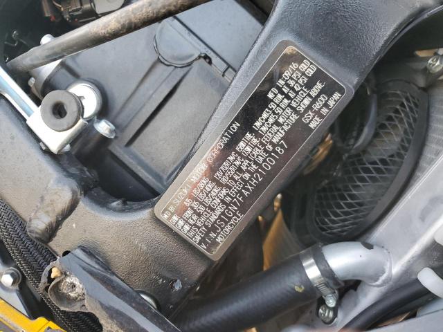 2017 SUZUKI GSX-R600 - JS1GN7FAXH2100187