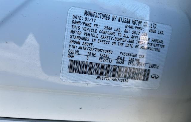 2017 INFINITI Q50 PREMIU - JN1EV7AP7HM740650