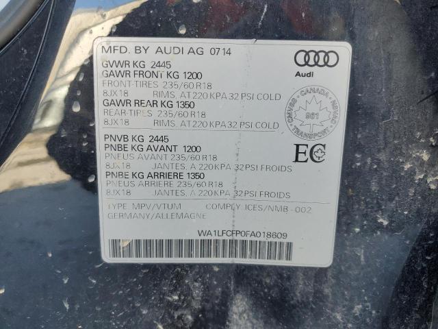 2015 AUDI Q5 PREMIUM WA1LFCFP0FA018609