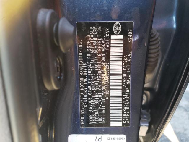 2016 TOYOTA CAMRY LE 4T1BF1FK6GU598292