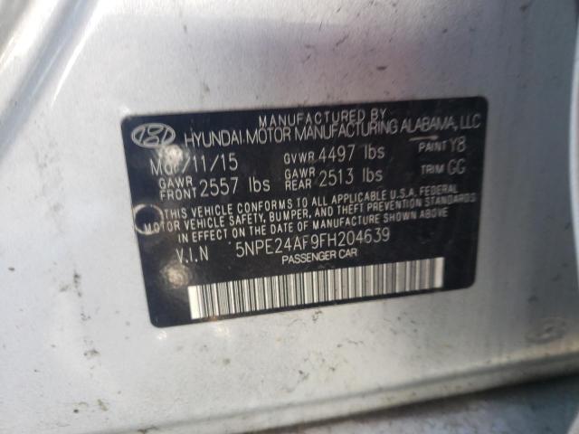 2015 HYUNDAI SONATA SE 5NPE24AF9FH204639