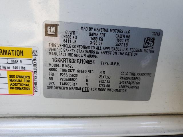 1GKKRTKD8EJ194654 GMC ACADIA DEN