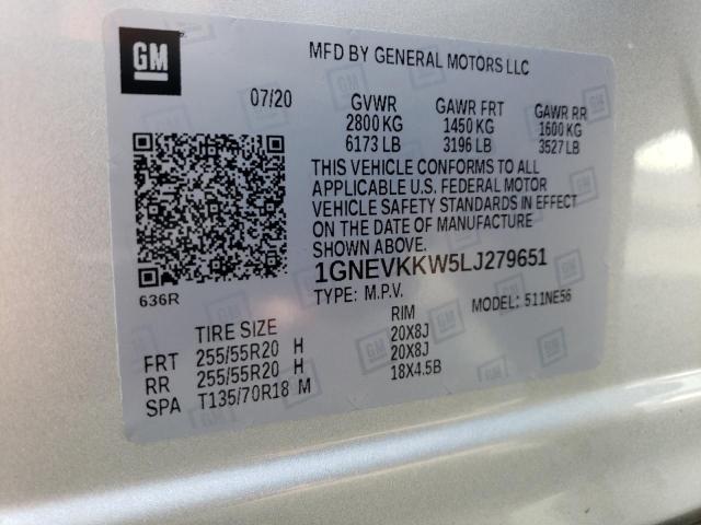 2020 CHEVROLET TRAVERSE P - 1GNEVKKW5LJ279651