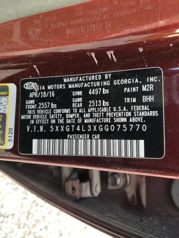 5XXGT4L3XGG075770 KIA Optima Lx
