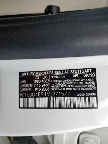 W1K3G4EB4MJ271577 Mercedes-Benz A 220