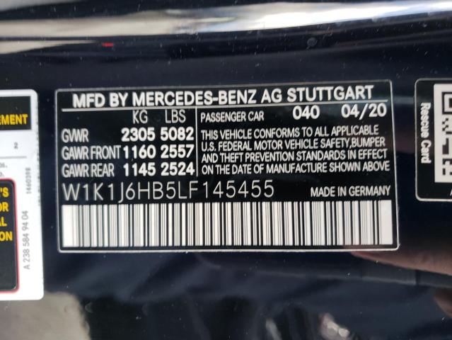 W1K1J6HB5LF145455 Mercedes-Benz E 450