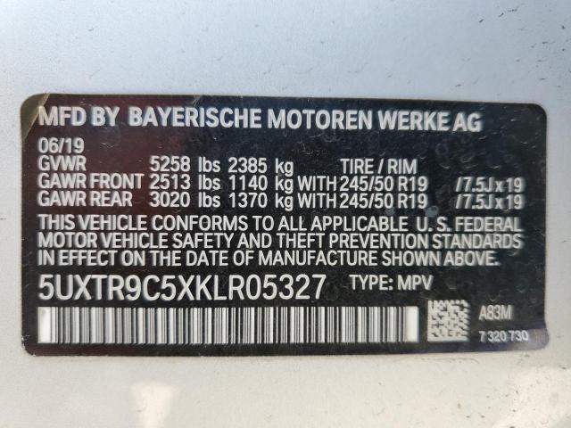 5UXTR9C5XKLR05327 BMW X3 Xdrive30i