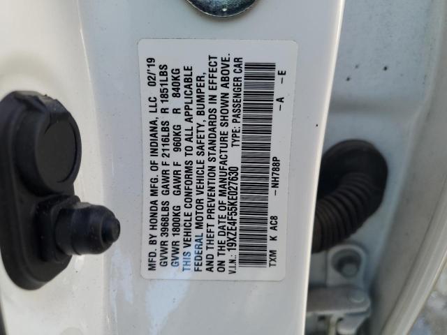 2019 HONDA INSIGHT EX - 19XZE4F55KE027630