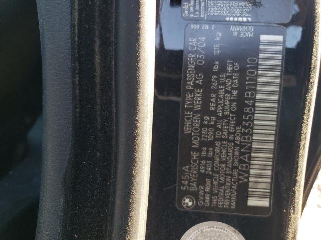 WBANB33584B111010 BMW 545 I