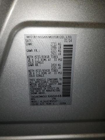 5N1AR2MN3EC660448 Nissan Pathfinder S