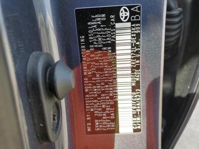 2019 TOYOTA COROLLA L 5YFBURHEXKP911754