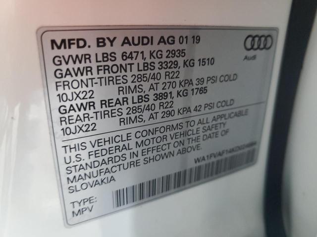 2019 AUDI Q8 PRESTIG - WA1FVAF14KD024664