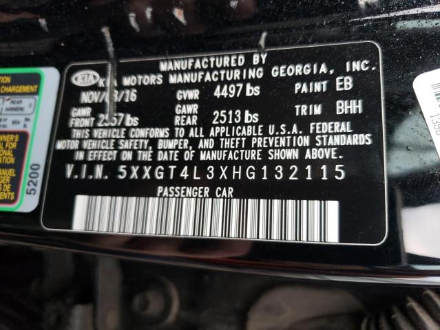 5XXGT4L3XHG132115 KIA Optima Lx