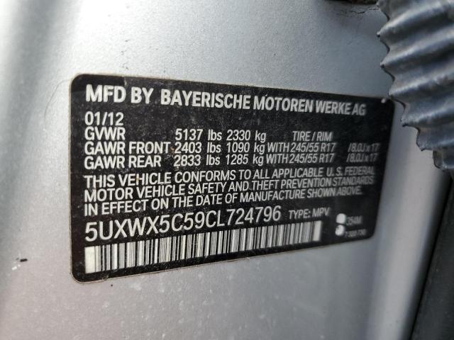 5UXWX5C59CL724796 BMW X3 Xdrive28i