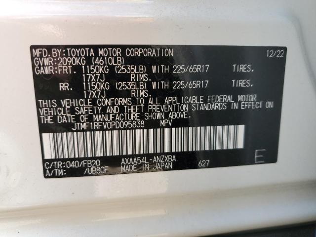 2023 TOYOTA RAV4 LE JTMF1RFV0PD095838