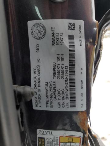 2022 HONDA CR-V SPORT - 2HKRW2H42NH214913