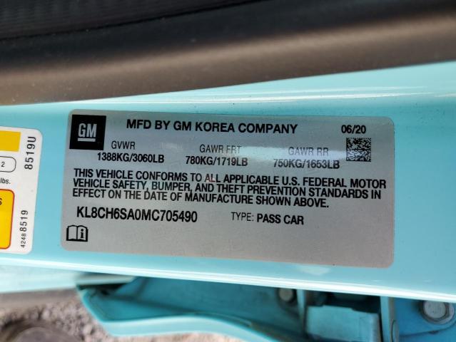2021 CHEVROLET SPARK ACTI KL8CH6SA0MC705490