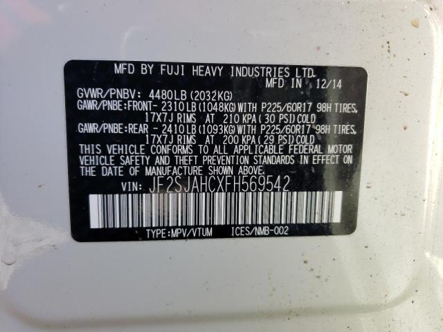 JF2SJAHCXFH569542 Subaru Forester 2.5i Limited