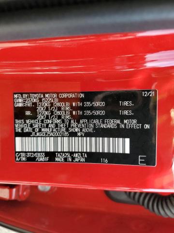 2022 LEXUS NX 350 JTJKGCEZ5N2002185