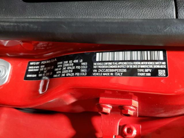 ZACCJBDB8HPE55296 Jeep Renegade
