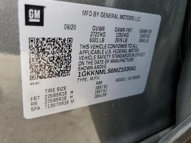 2021 GMC ACADIA SLT - 1GKKNMLS6MZ103041