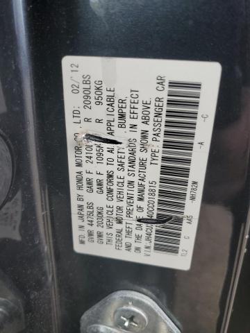 JH4CU2F40CC018815 Acura TSX
