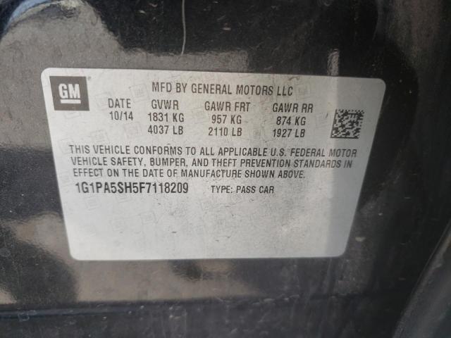 2015 CHEVROLET CRUZE LS 1G1PA5SH5F7118209