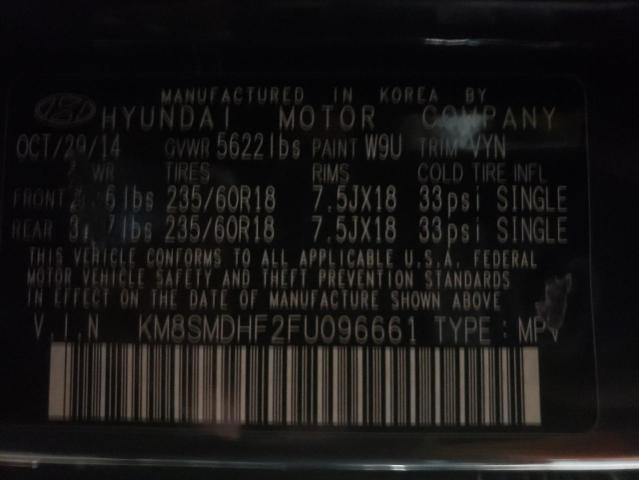 2015 HYUNDAI SANTA FE G - KM8SMDHF2FU096661