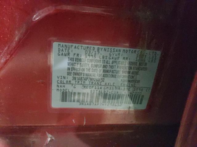 3N1AB7AP7HY298652 Nissan SENTRA S