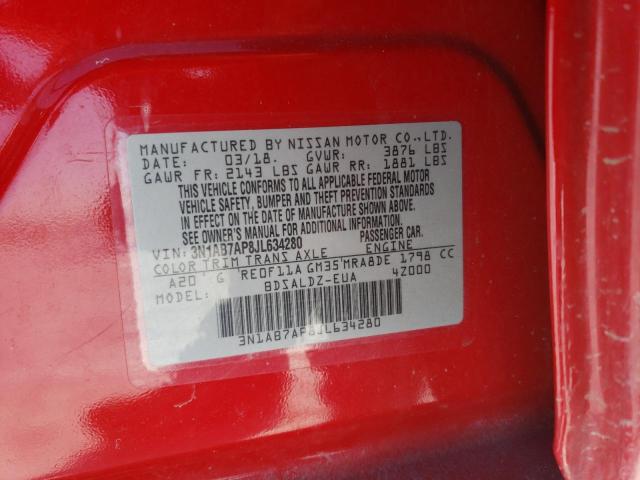 2018 NISSAN SENTRA S - 3N1AB7AP8JL634280