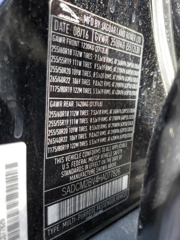 SADCM2BV4HA077826 Jaguar F-PACE S