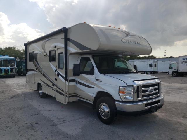 Salvage cars for sale from Copart West Palm Beach, FL: 2015 Ford Econoline E350 Super Duty Cutaway Van