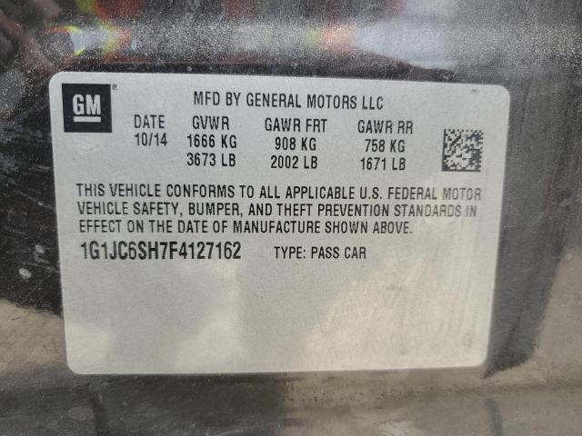 2015 CHEVROLET SONIC LT - 1G1JC6SH7F4127162