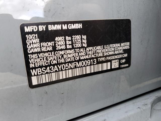 WBS43AY05NFM00913 BMW M3 Competition