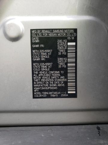 KNMAT2MV8JP591345 Nissan ROGUE S