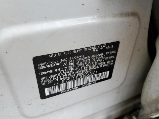 2015 SUBARU FORESTER 2 - JF2SJAHC3FH585601