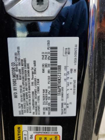 2019 FORD MUSTANG 1FA6P8TH0K5131088