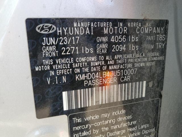 2018 HYUNDAI ELANTRA SP - KMHD04LB4JU510007