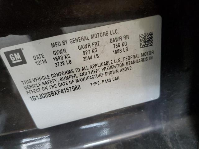 2015 CHEVROLET SONIC LT - 1G1JC6SBXF4157980