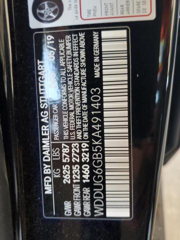 2019 MERCEDES-BENZ S 450 - WDDUG6GB5KA491403