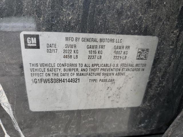 2017 CHEVROLET BOLT EV LT - 1G1FW6S08H4144921