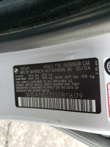WBANB33555B116179 BMW 5 Series