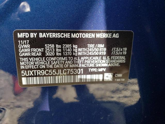 5UXTR9C55JLC75301 2018 BMW X3 - Image 13