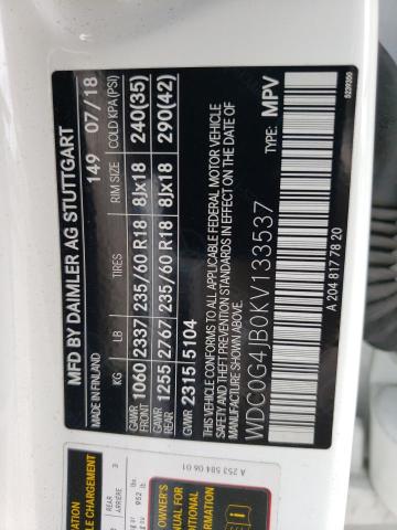 2019 MERCEDES-BENZ GLC 300 WDC0G4JB0KV133537