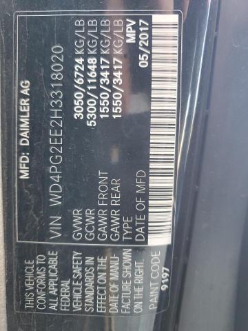 2017 MERCEDES-BENZ METRIS - WD4PG2EE2H3318020