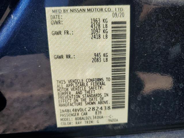 1N4BL4BV0LC282438 Nissan ALTIMA S