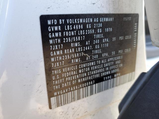 2018 VOLKSWAGEN TIGUAN LIM - WVGAV7AX6JK000967