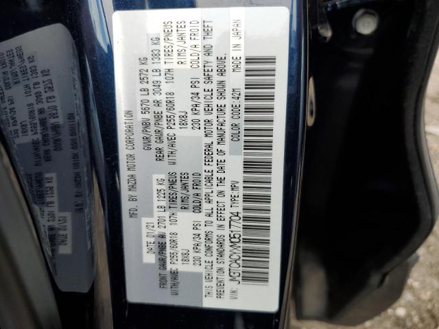 JM3TCACYXM0517704 Mazda Cx-9 Touring