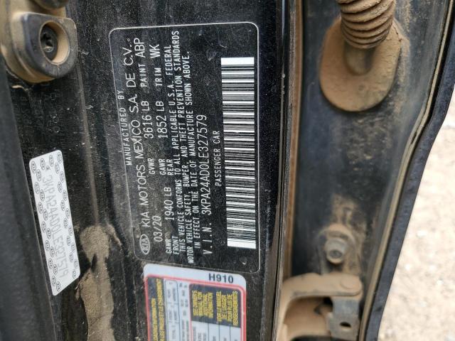 3KPA24AD0LE327579 KIA RIO LX